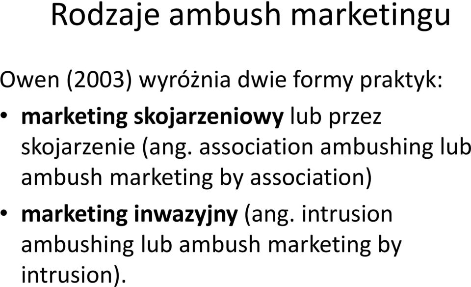 association ambushing lub ambush marketing by association)