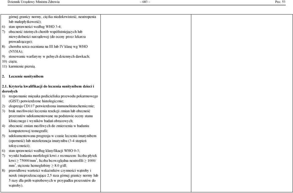 oceny przez lekarza prowadzącego); 8) choroba serca oceniana na III lub IV klasę wg WHO (NYHA); 9) stosowanie warfaryny w pełnych dziennych dawkach; 10) ciąża; 11) karmienie piersią. 2.