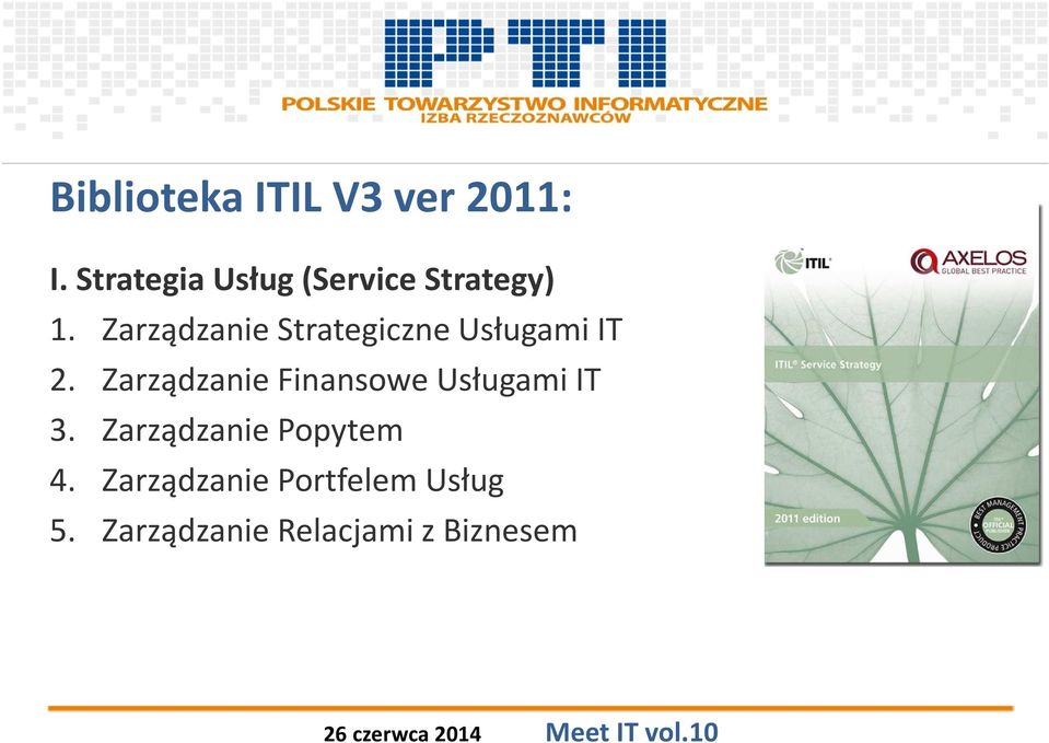 Zarządzanie Strategiczne Usługami IT 2.