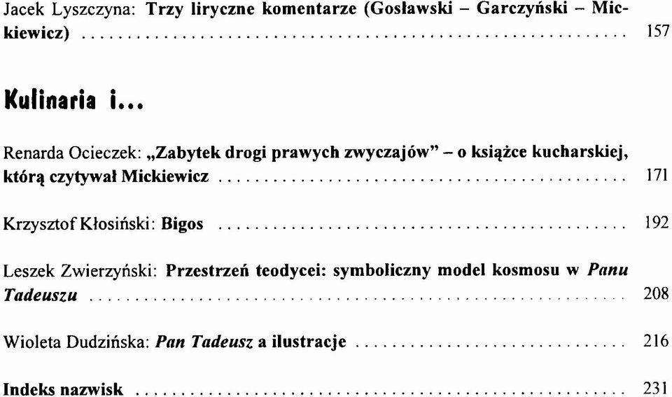 ic z... 171 K rzysztof K łosiński: B igos.