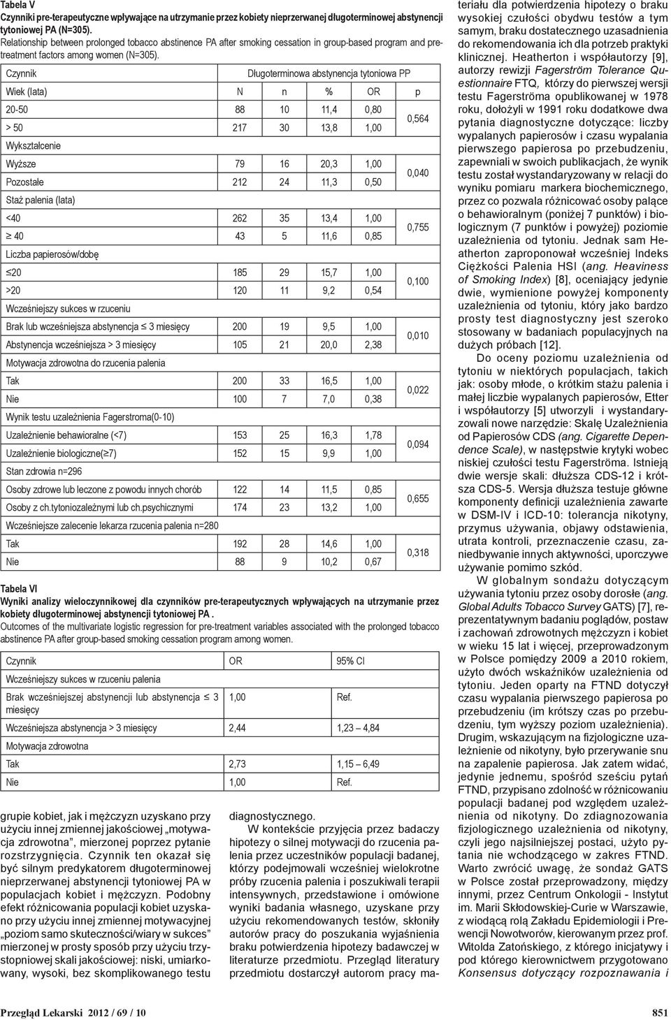 Czynnik grupie kobiet, jak i mężczyzn uzyskano przy użyciu innej zmiennej jakościowej motywacja zdrowotna, mierzonej poprzez pytanie rozstrzygnięcia.