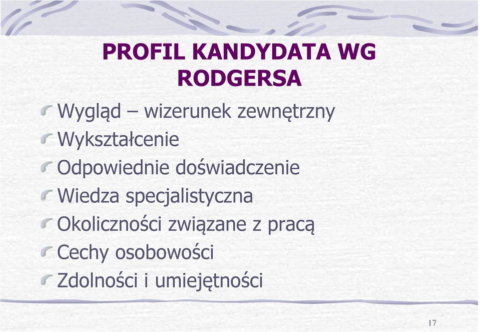 doświadczenie Wiedza specjalistyczna