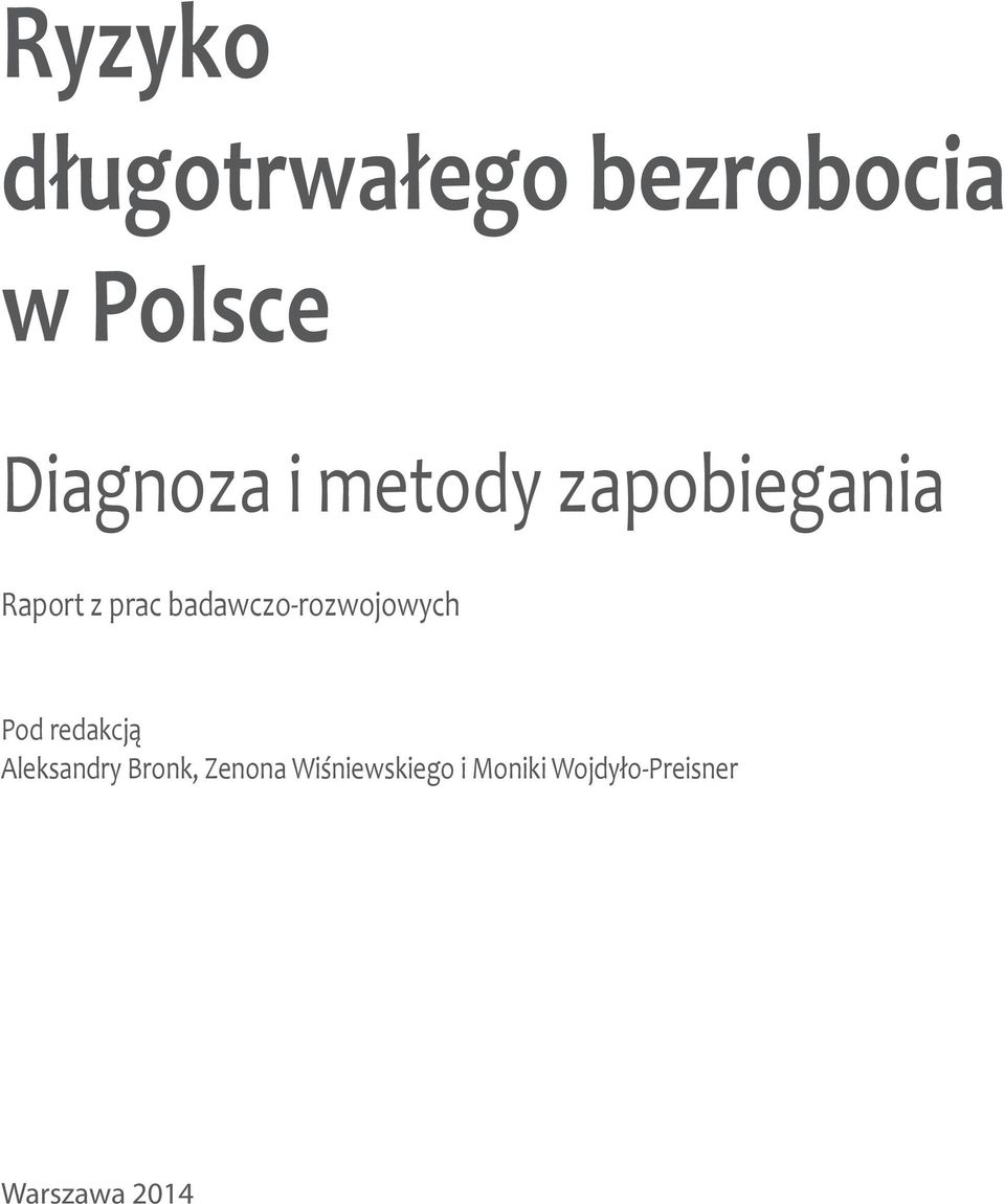 badawczo-rozwojowych Pod redakcją Aleksandry