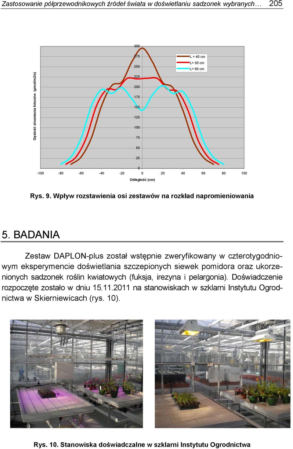 BADANIA Zestaw DAPLON-plus został wstępnie zweryfikowany w czterotygodniowym eksperymencie doświetlania szczepionych siewek pomidora oraz ukorzenionych sadzonek roślin kwiatowych