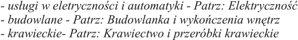 Budowlanka i wykoñczenia wnêtrz -