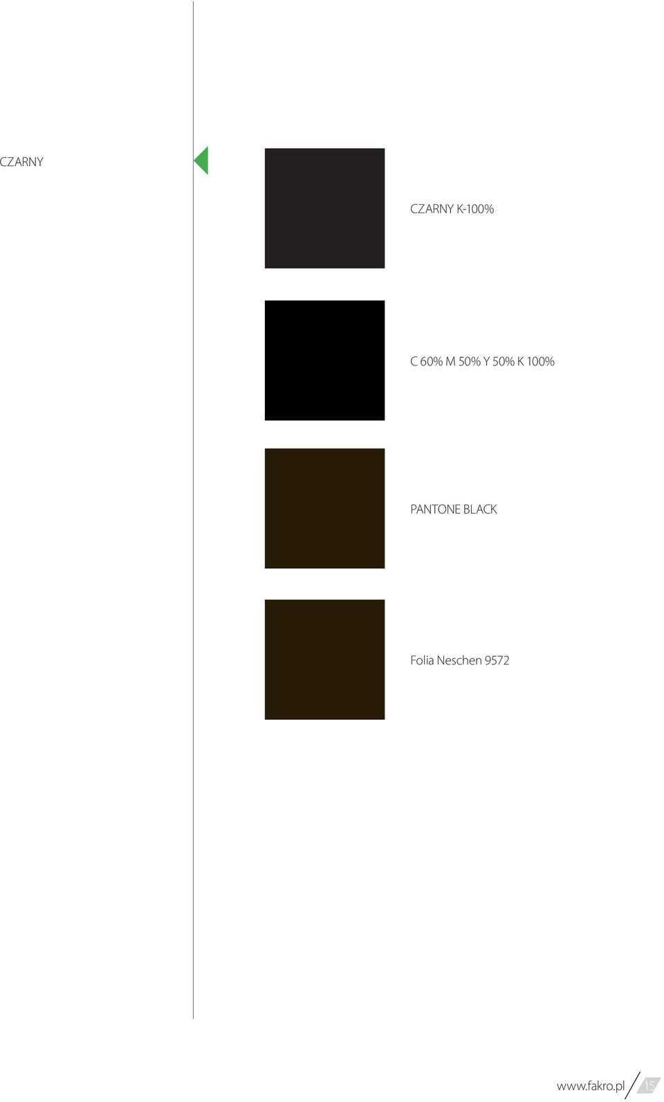 PANTONE BLACK Folia