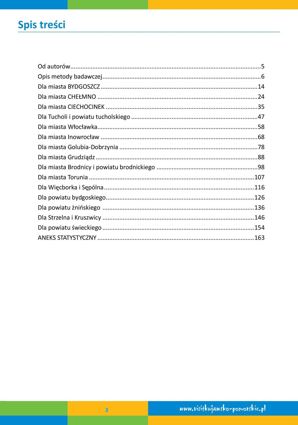 ..78 Dla miasta Grudziądz...88 Dla miasta Brodnicy i powiatu brodnickiego...98 Dla miasta Torunia...107 Dla Więcborka i Sępólna.