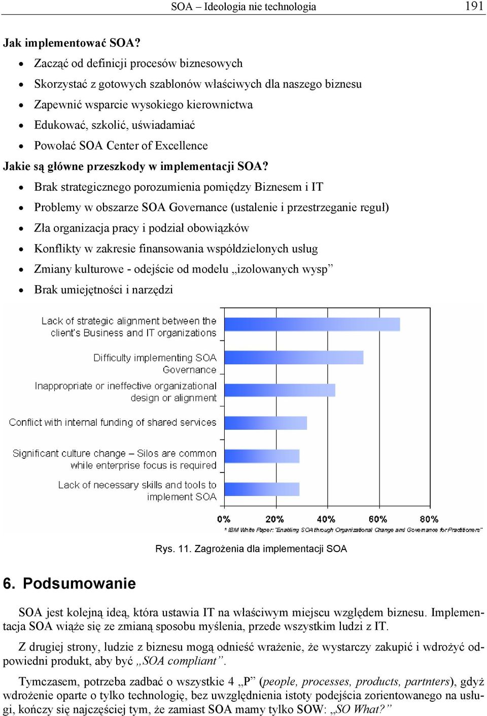 Excellence Jakie są główne przeszkody w implementacji SOA?