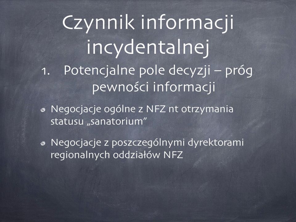 Negocjacje ogólne z NFZ nt otrzymania statusu