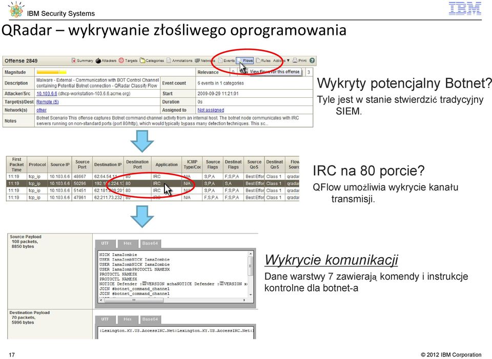 IRC na 80 porcie? QFlow umożliwia wykrycie kanału transmisji.