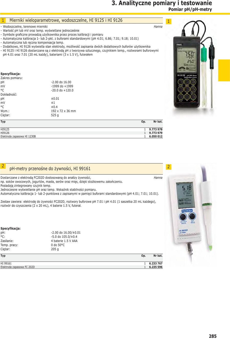 0) - Automatyczna lub ręczna kompensacja temp.