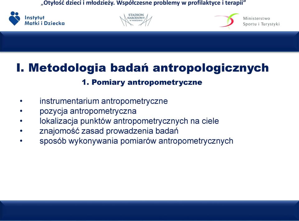 pozycja antropometryczna lokalizacja punktów antropometrycznych