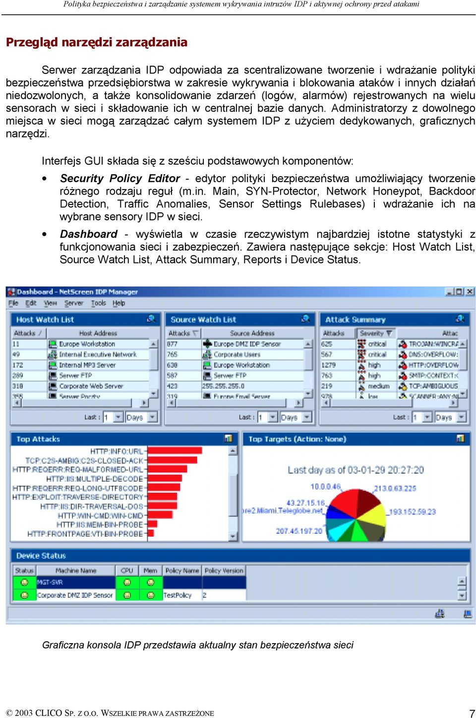 Administratorzy z dowolnego miejsca w sieci mogą zarządzać całym systemem IDP z użyciem dedykowanych, graficznych narzędzi.