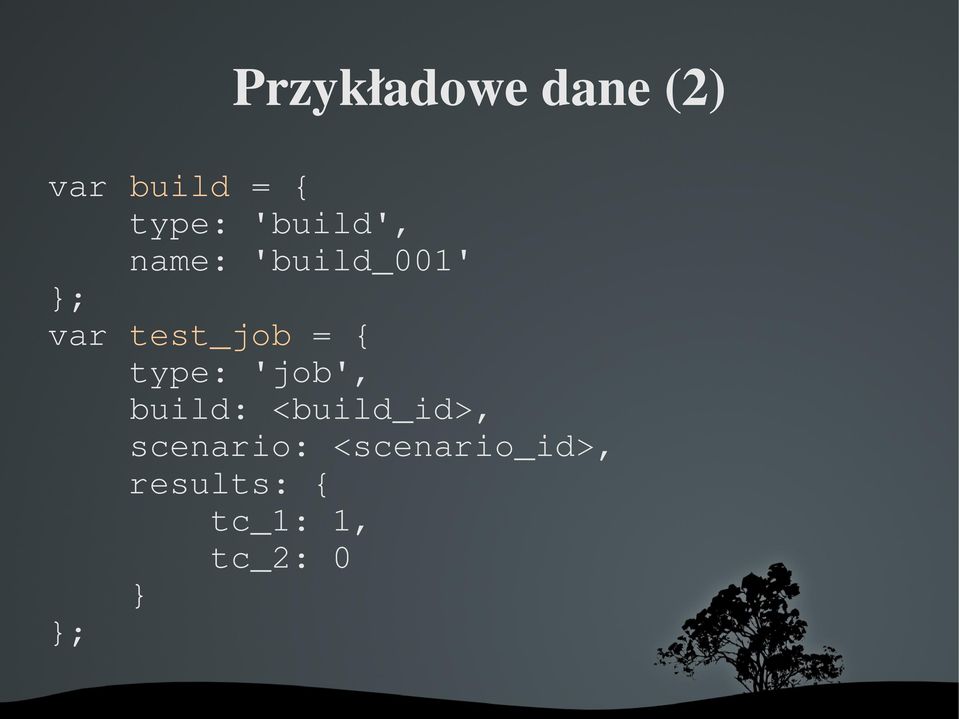 { type: 'job', build: <build_id>, scenario: