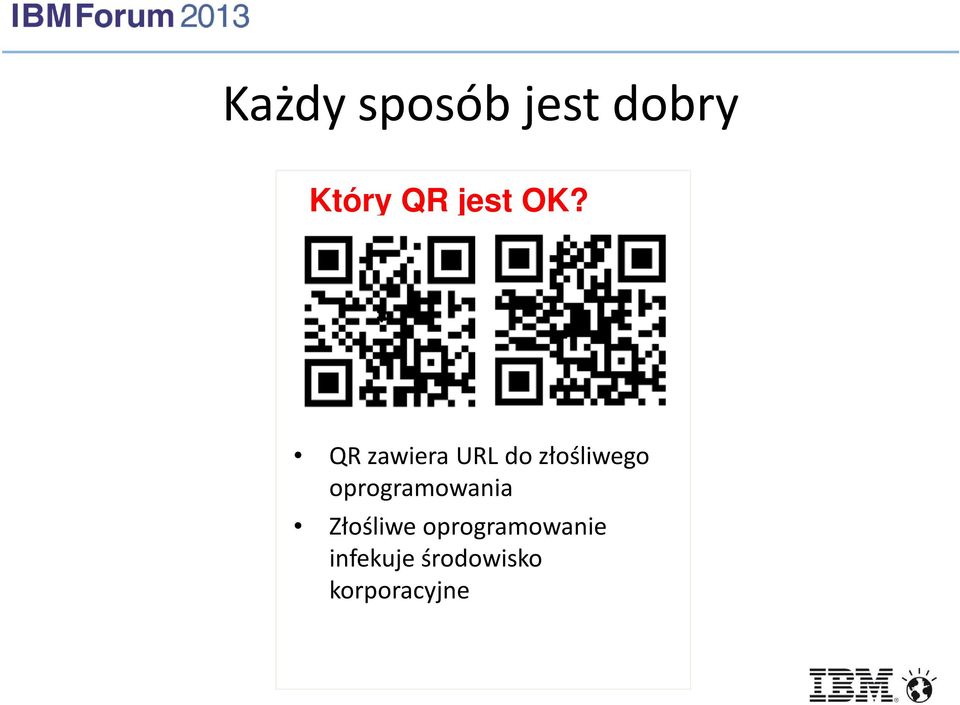 QR zawiera URL do złośliwego