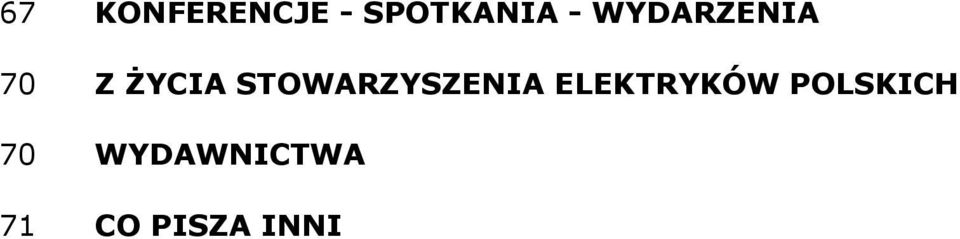 STOWARZYSZENIA ELEKTRYKÓW