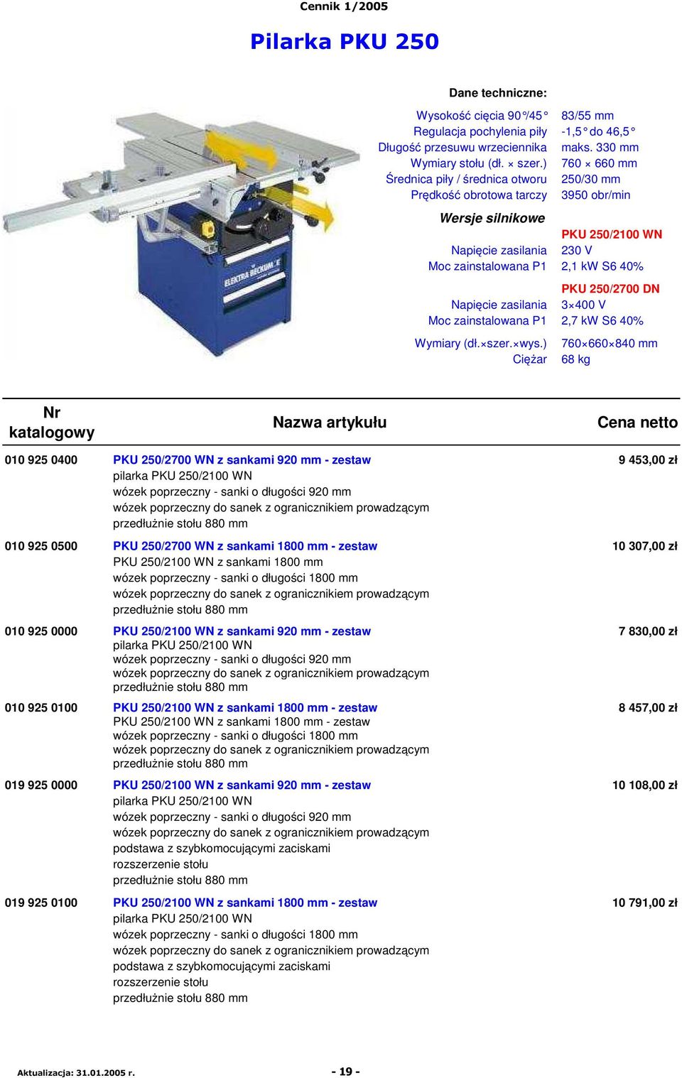 400 V Moc zainstalowana P1 2,7 kw S6 40% Wymiary (dł. szer. wys.