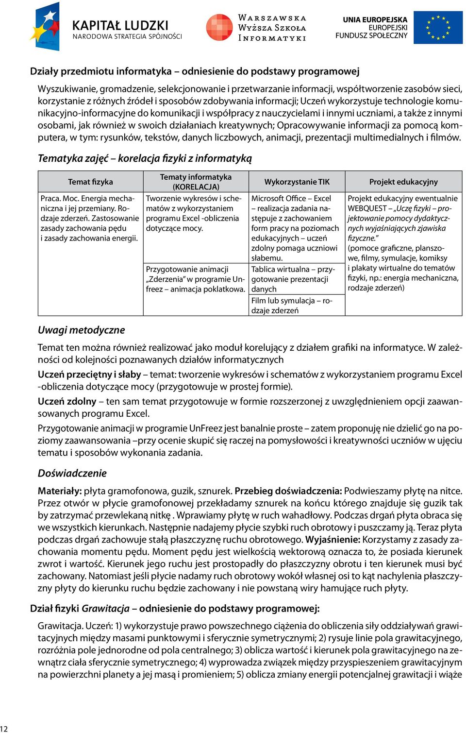 działaniach kreatywnych; Opracowywanie informacji za pomocą komputera, w tym: rysunków, tekstów, danych liczbowych, animacji, prezentacji multimedialnych i filmów.