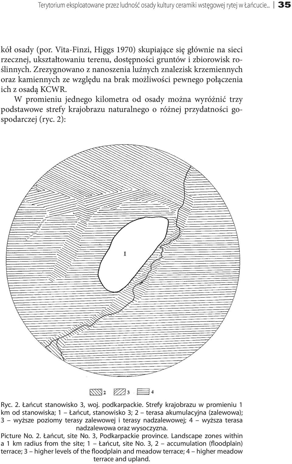 Zrezygnowano z nanoszenia luźnych znalezisk krzemiennych oraz kamiennych ze względu na brak możliwości pewnego połączenia ich z osadą KCWR.