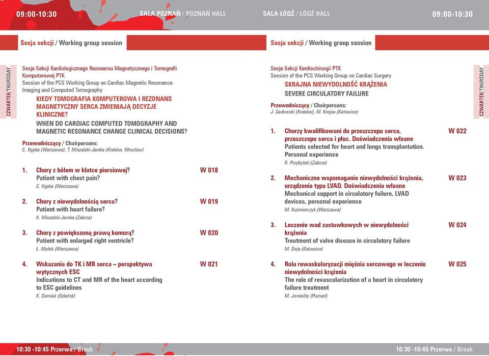 decyzje kliniczne? When do cardiac computed tomography and magnetic resonance change clinical decisions? C. Kępka (Warszawa), T. Miszalski-Jamka (Kraków, Wrocław) 1. Chory z bólem w klatce piersiowej?