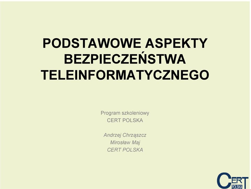 TELEINFORMATYCZNEGO Program