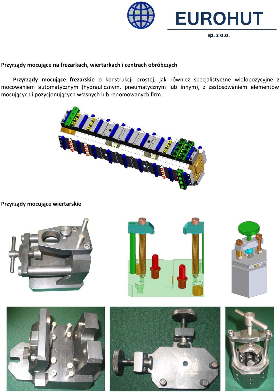 mocowaniem automatycznym (hydraulicznym, pneumatycznym lub innym), z zastosowaniem