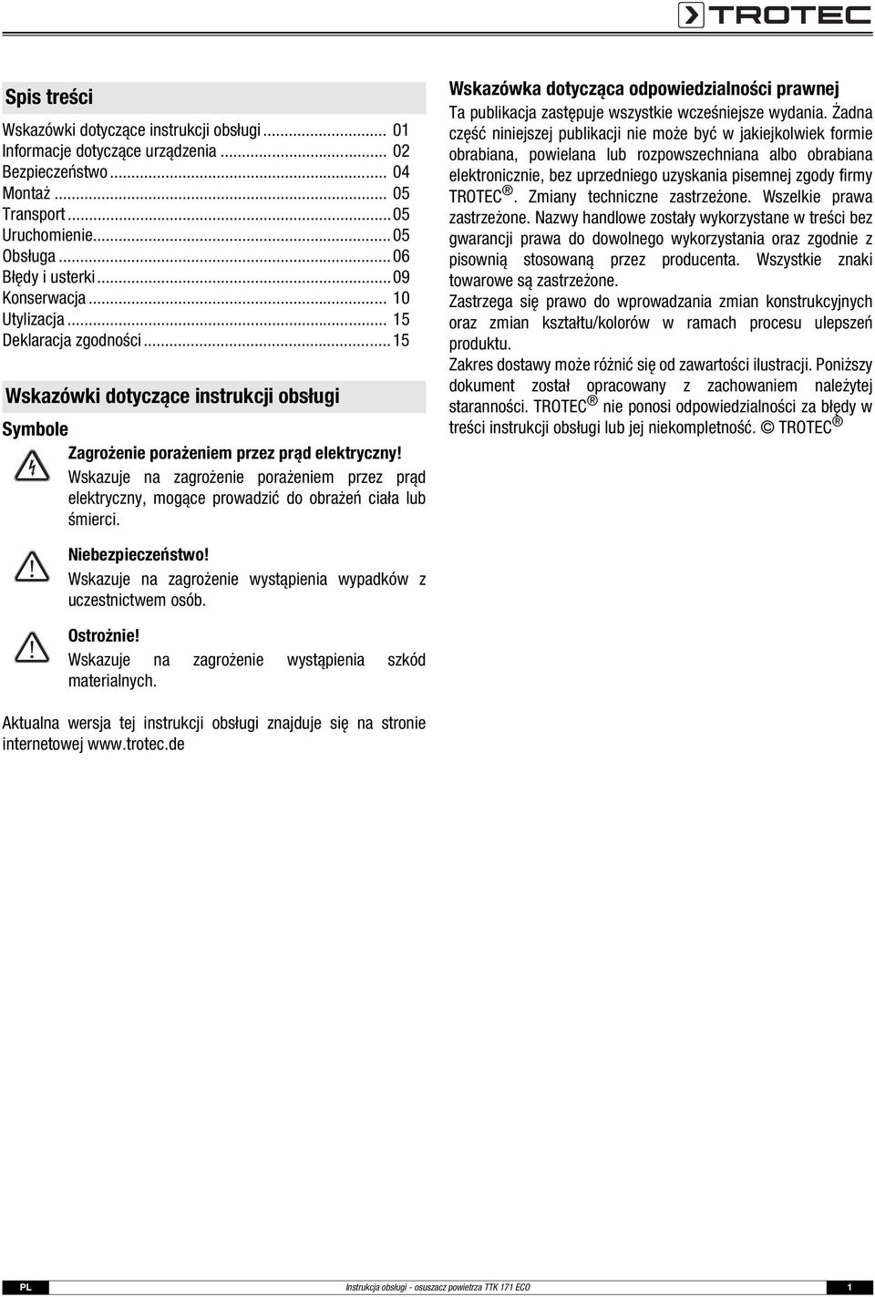 Wskazuje na zagrożenie porażeniem przez prąd elektryczny, mogące prowadzić do obrażeń ciała lub śmierci.