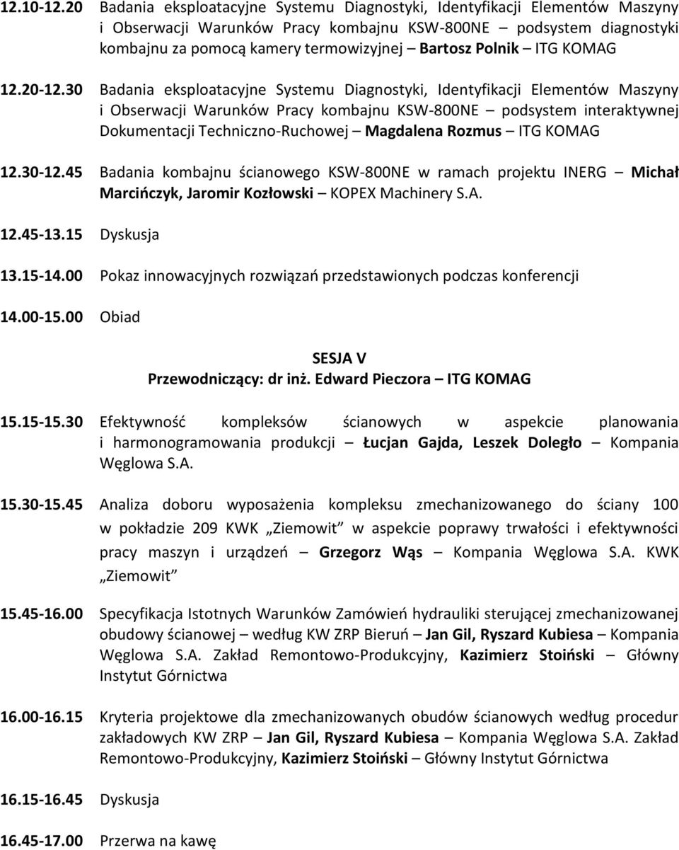 Polnik ITG KOMAG 12.20-12.