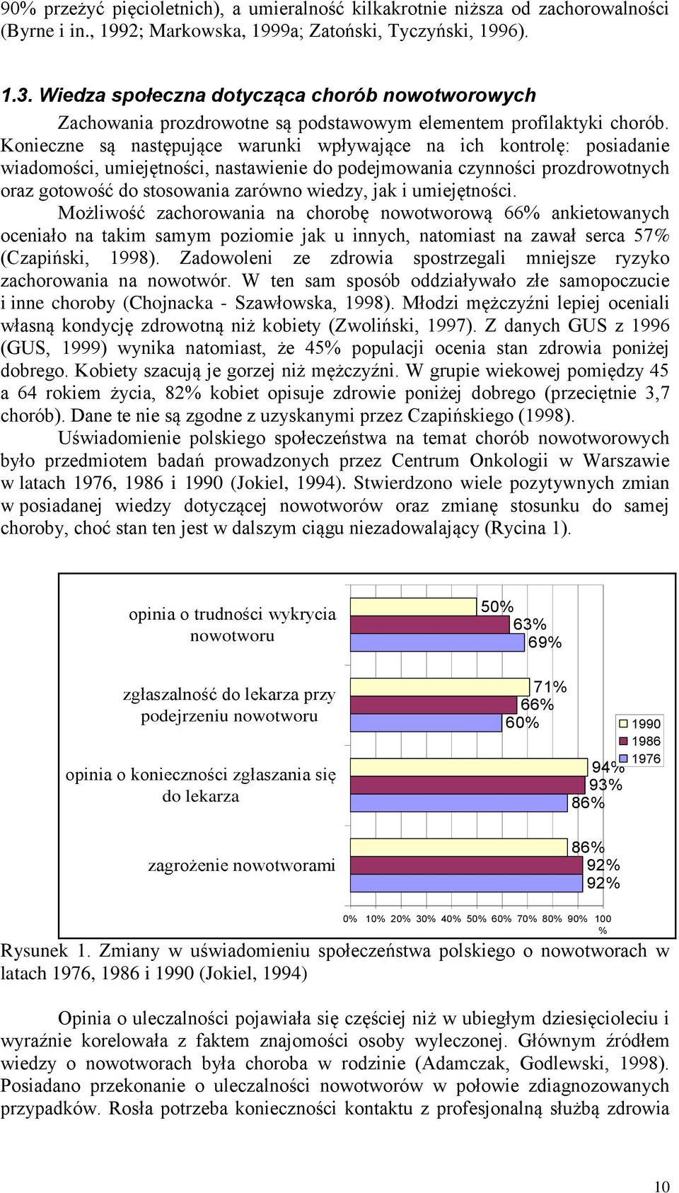 Konieczne są następujące warunki wpływające na ich kontrolę: posiadanie wiadomości, umiejętności, nastawienie do podejmowania czynności prozdrowotnych oraz gotowość do stosowania zarówno wiedzy, jak