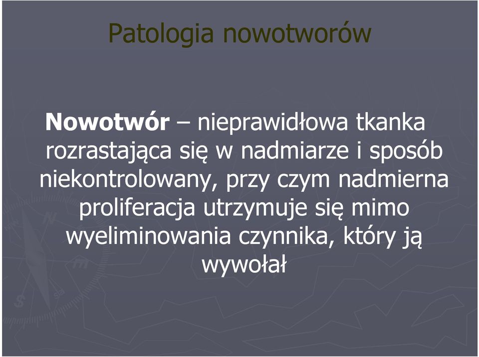 niekontrolowany, przy czym nadmierna proliferacja