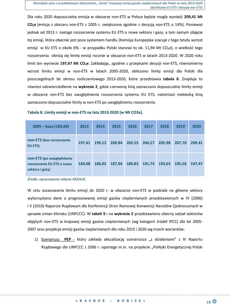 nastąpi rozszerzenie systemu EU ETS o nowe sektory i gazy, a tym samym objęcie tej emisji, która obecnie jest poza systemem handlu (Komisja Europejska szacuje z tego tytułu wzrost emisji w EU ETS o