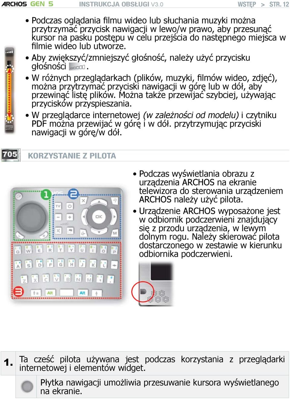 lub utworze. Aby zwiększyć/zmniejszyć głośność, należy użyć przycisku głośności.