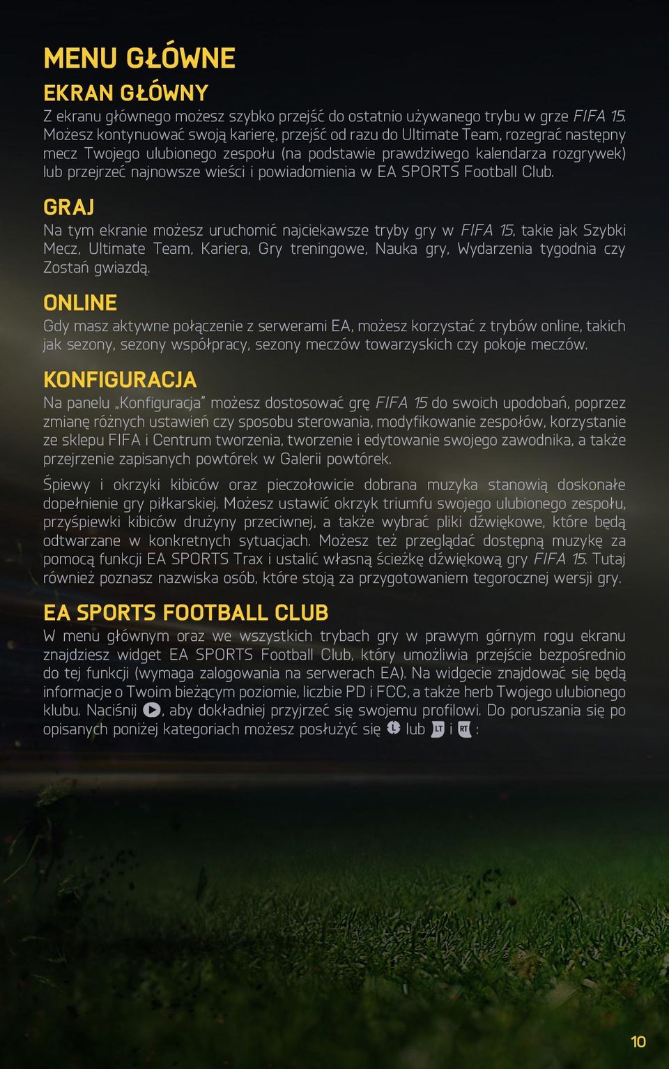 powiadomienia w EA SPORTS Football Club.