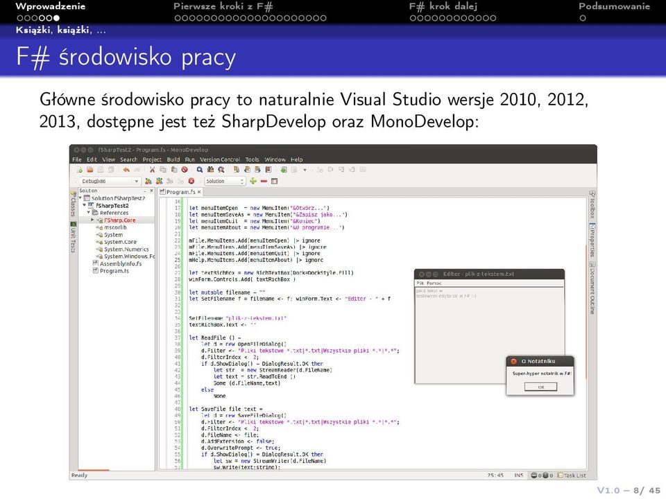 pracy to naturalnie Visual Studio wersje