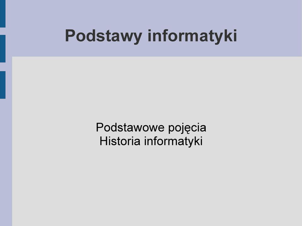 Podstawowe