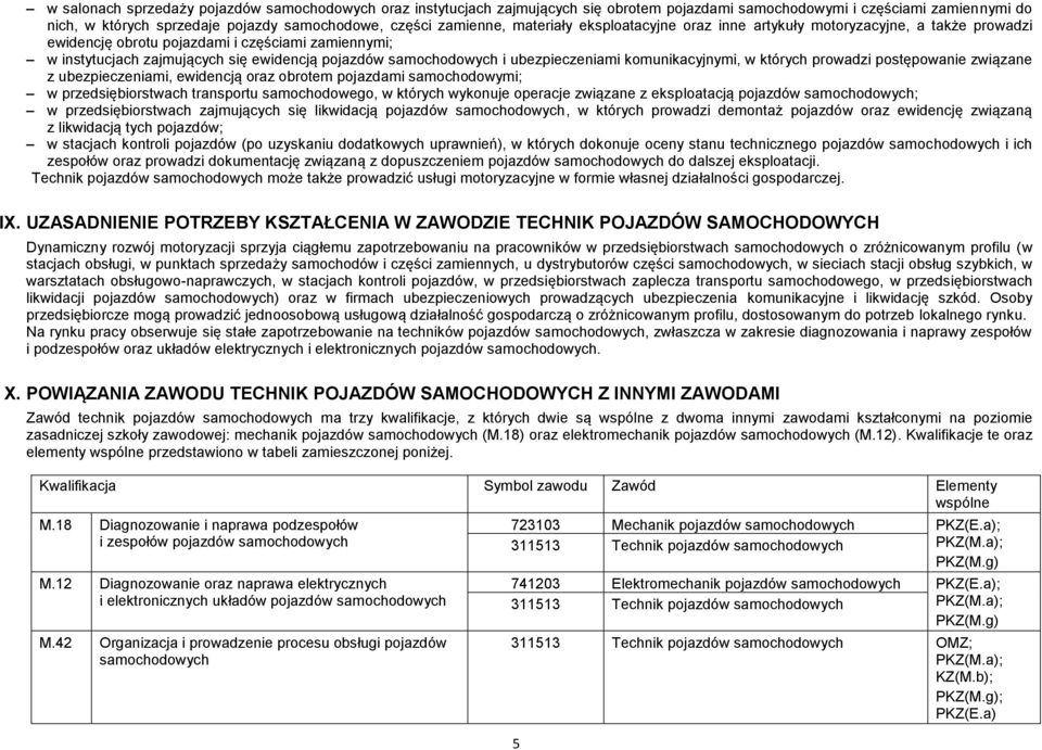 ubezpieczeniami komunikacyjnymi, w których prowadzi postępowanie związane z ubezpieczeniami, ewidencją oraz obrotem pojazdami samochodowymi; w przedsiębiorstwach transportu samochodowego, w których