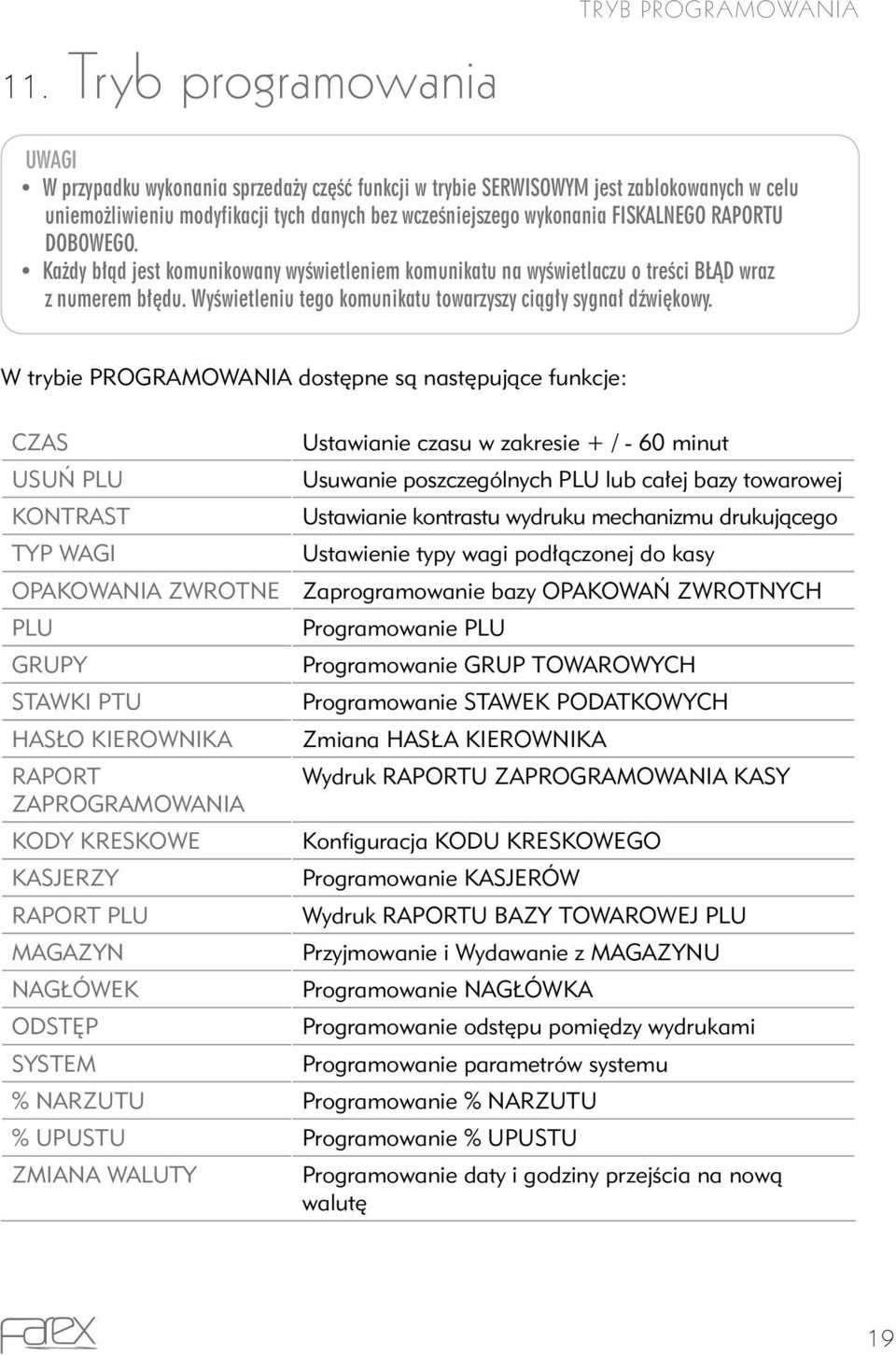 Wyświetleniu tego komunikatu towarzyszy ciągły sygnał dźwiękowy.