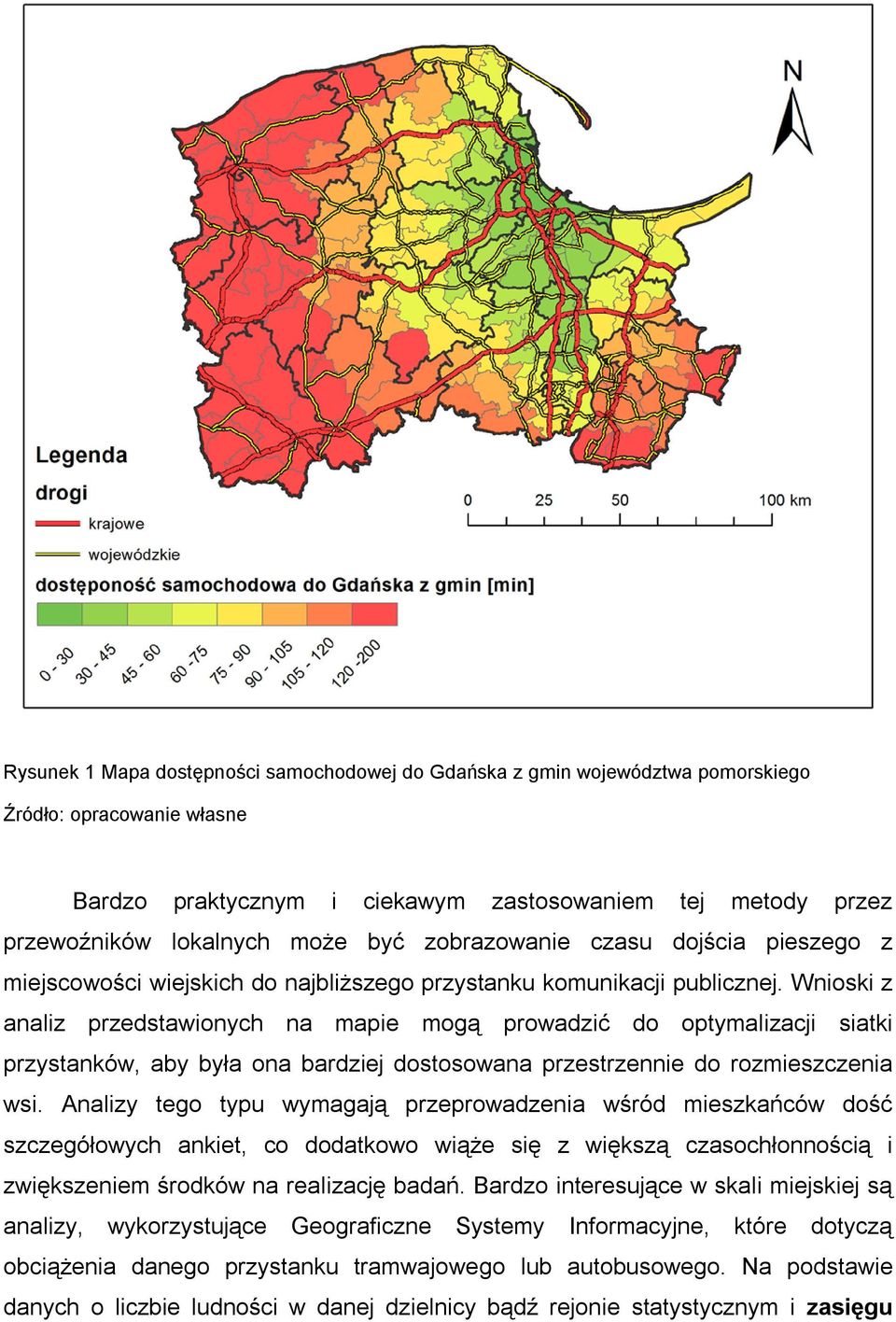 Wnioski z analiz przedstawionych na mapie mogą prowadzić do optymalizacji siatki przystanków, aby była ona bardziej dostosowana przestrzennie do rozmieszczenia wsi.