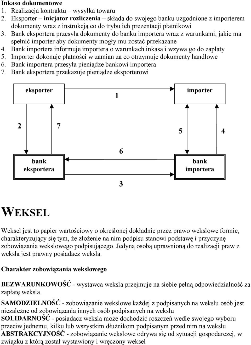 Bank eksportera przesyła dokumenty do banku importera wraz z warunkami, jakie ma spełnić importer aby dokumenty mogły mu zostać przekazane 4.