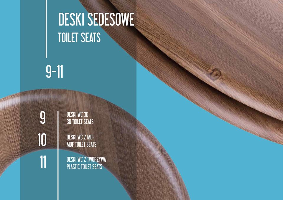 DESKI WC Z MDF MDF TOILET SEATS