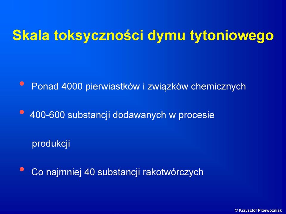 400-600 substancji dodawanych w procesie