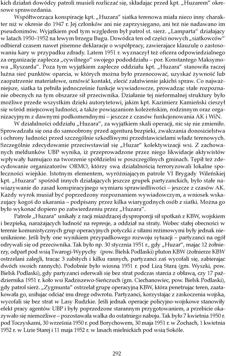 Lamparta działający w latach 1950 1952 na lewym brzegu Bugu.