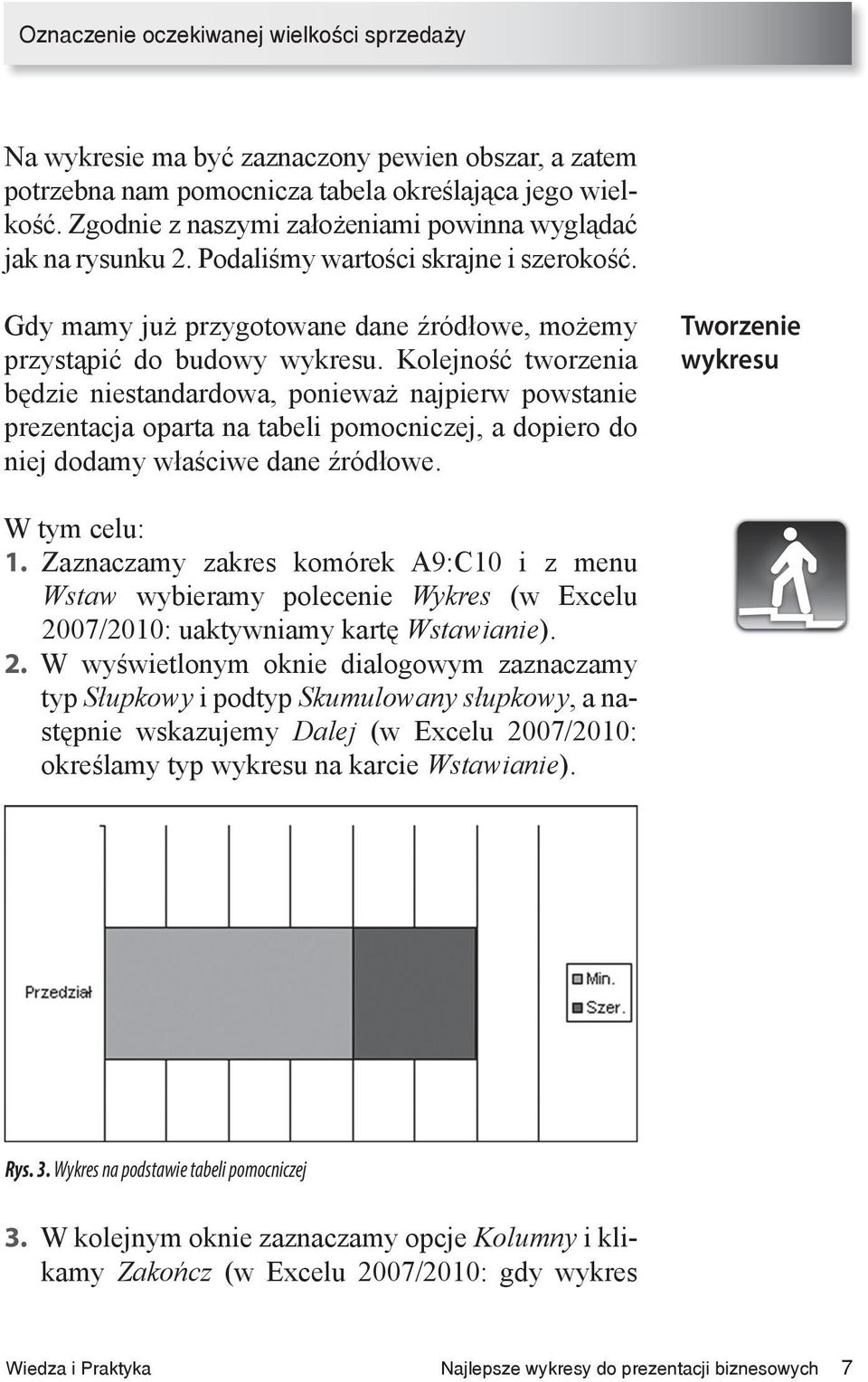 Kolejność tworzenia będzie niestandardowa, ponieważ najpierw powstanie prezentacja oparta na tabeli pomocniczej, a dopiero do niej dodamy właściwe dane źródłowe. Tworzenie wykresu W tym celu: 1.