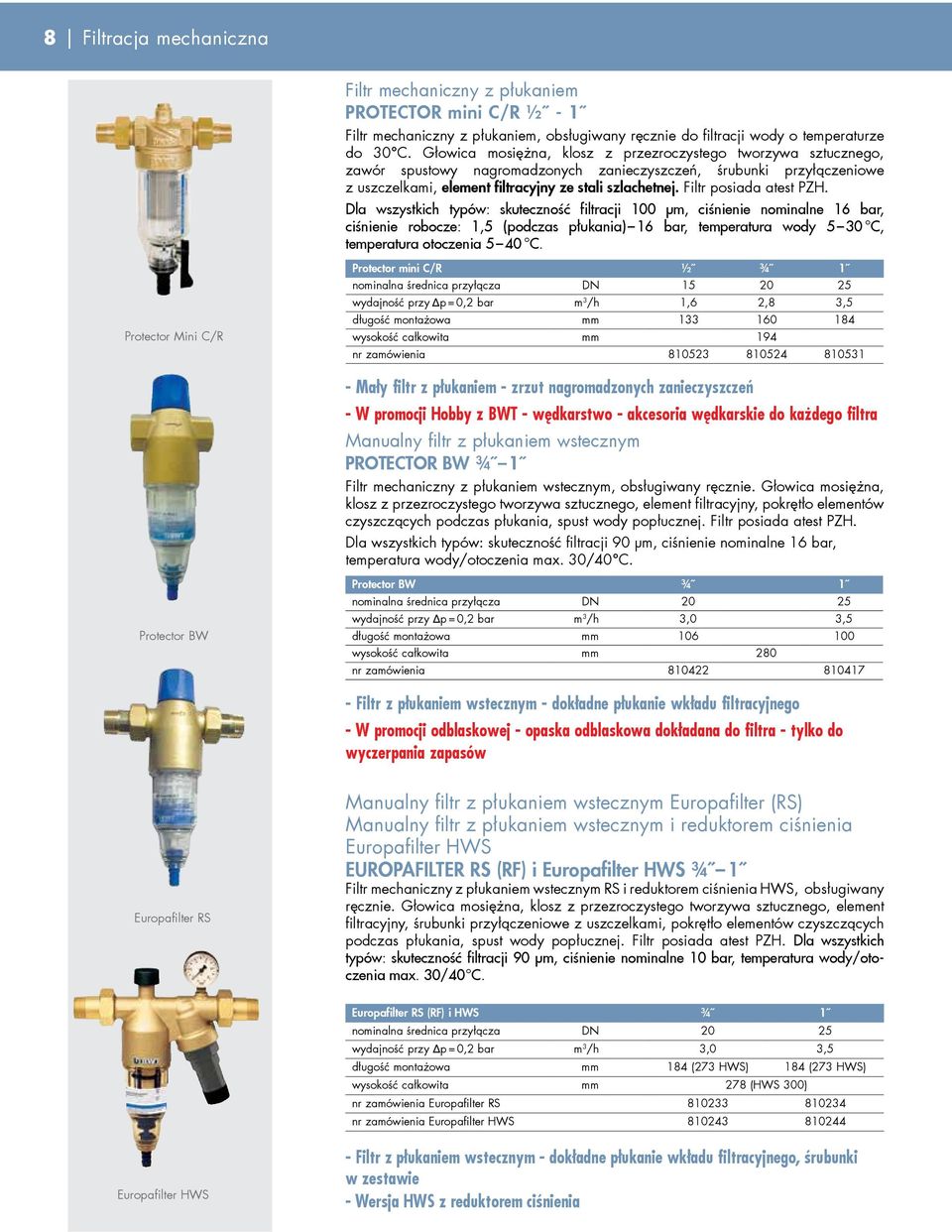 Filtr posiada atest PZH.