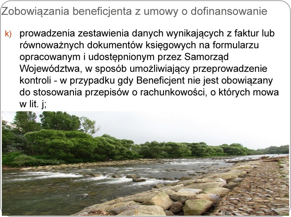 udostępnionym przez Samorząd Województwa, w sposób umożliwiający przeprowadzenie kontroli - w