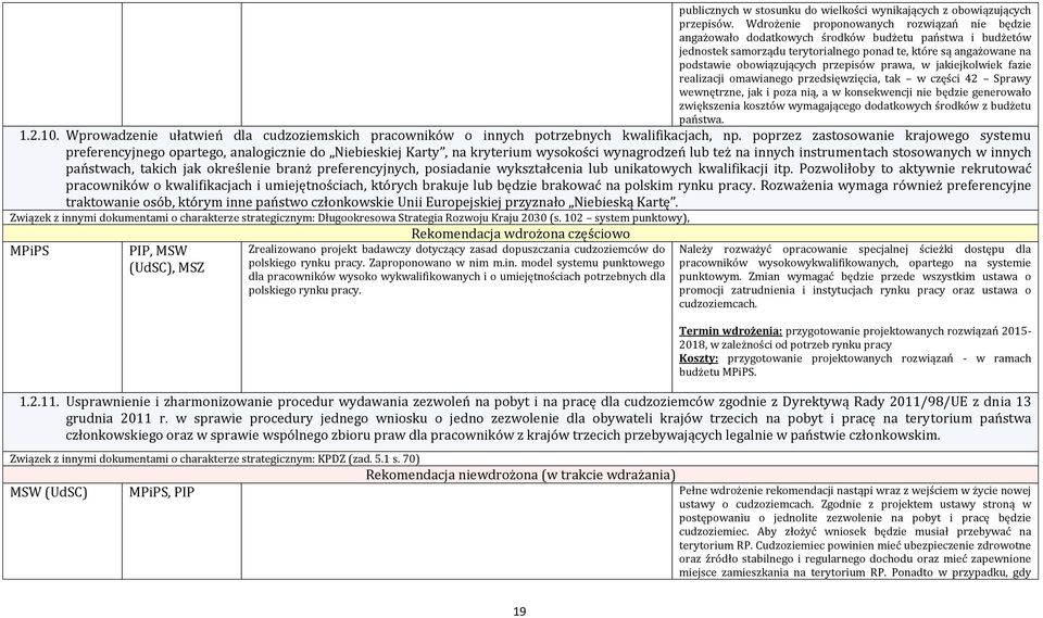 przepisów prawa, w jakiejkolwiek fazie realizacji omawianego przedsięwzięcia, tak w części 42 Sprawy wewnętrzne, jak i poza nią, a w konsekwencji nie będzie generowało zwiększenia kosztów