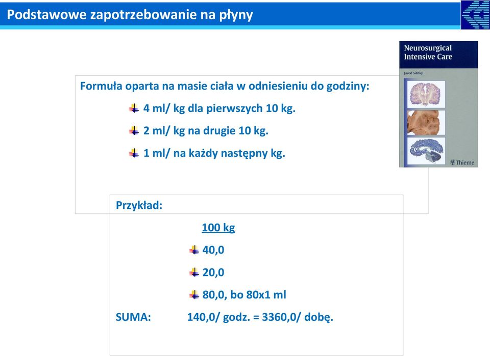 2 ml/ kg na drugie 10 kg. 1 ml/ na każdy następny kg.