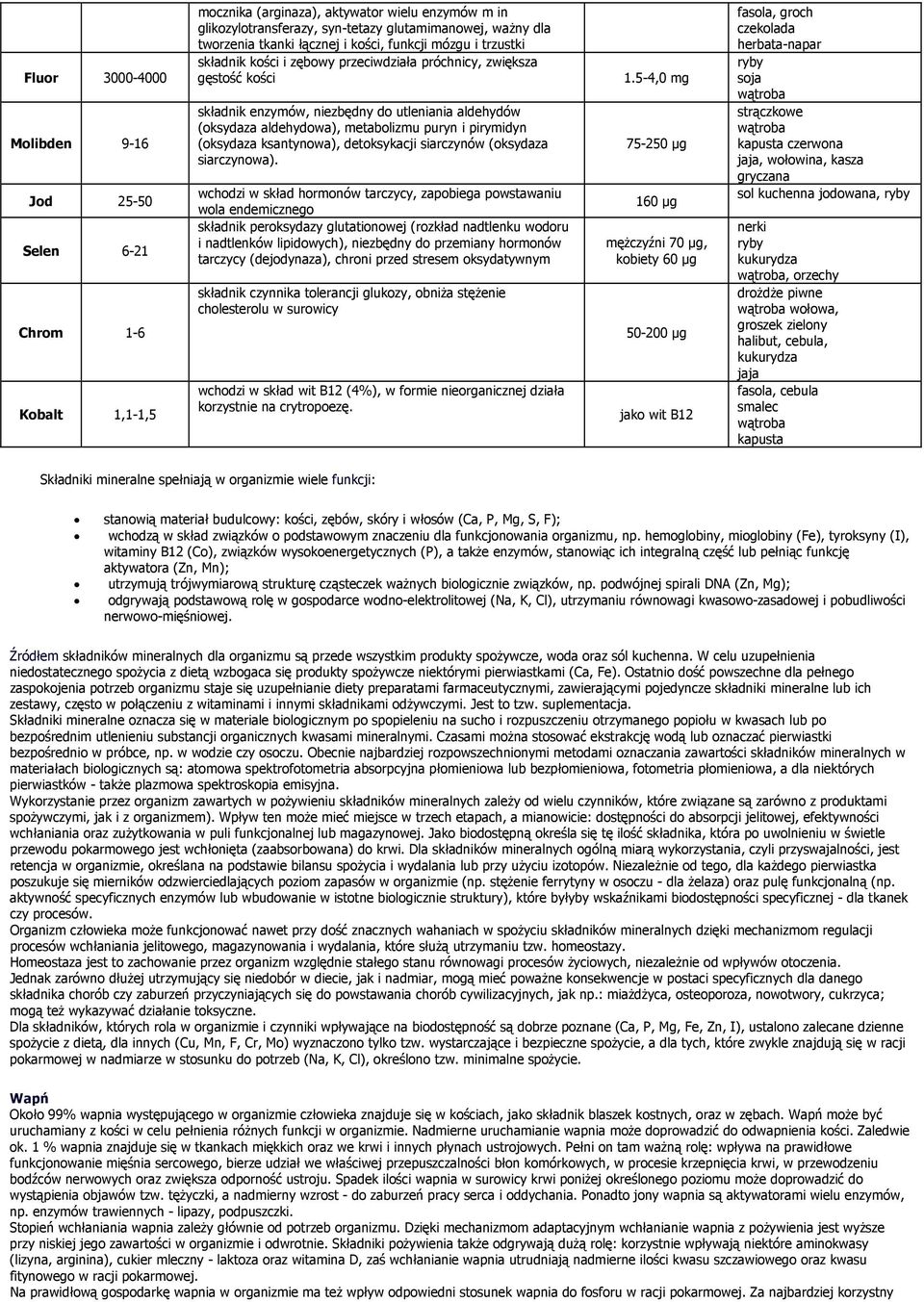 metabolizmu puryn i pirymidyn (oksydaza ksantynowa), detoksykacji siarczynów (oksydaza siarczynowa).