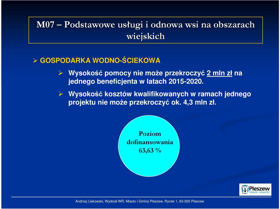 beneficjenta w latach 2015-2020.