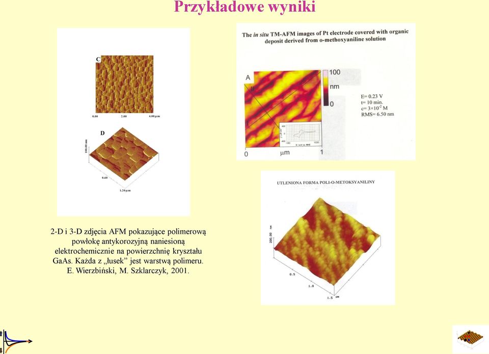 powierzchnię kryształu GaAs.